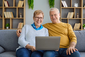 Senior Couple on Video Call, a Person Photo by StudioRomantic