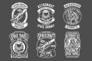 Astronaut Badges Logo