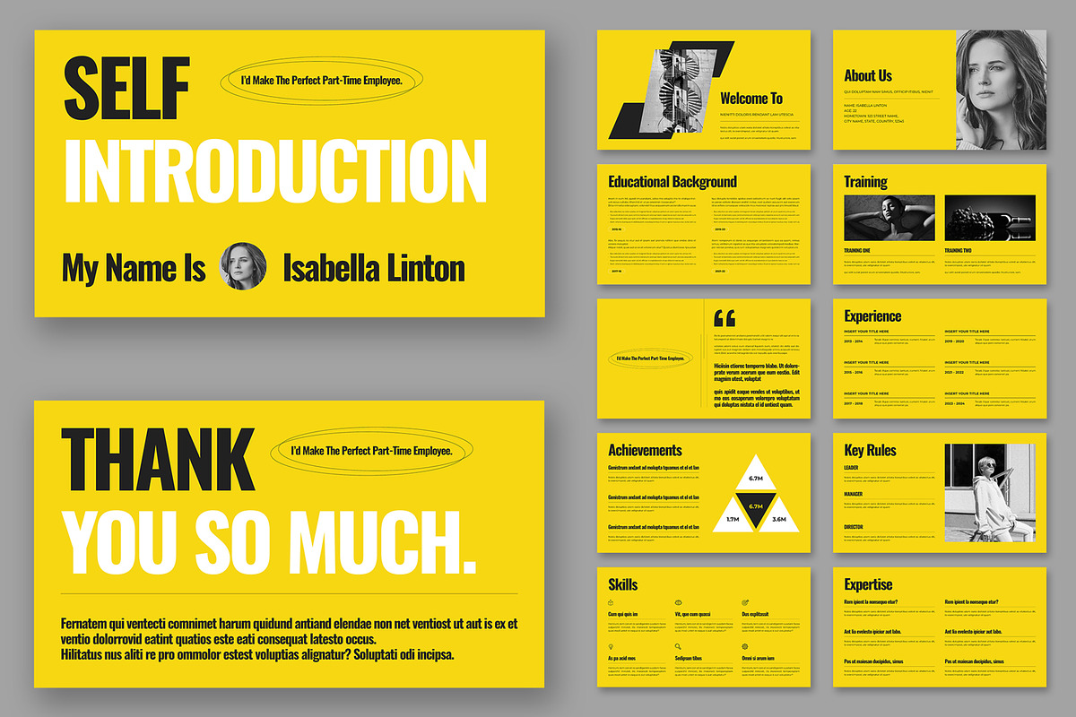 Self Introduction Presentation, a Presentation Template by ContestDesign (Photo 1 of 6)