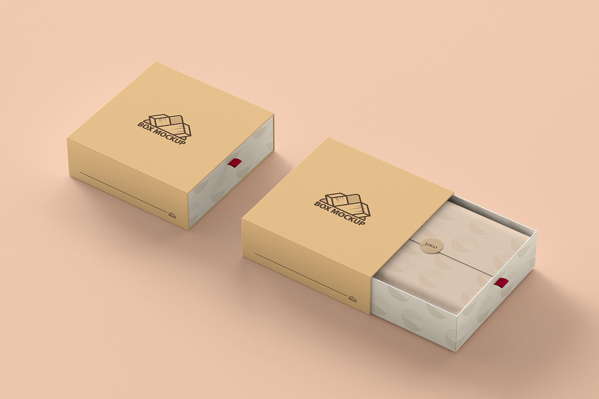 Square Gift Box Mockups, a Packaging Mockup by graphicstuff.std (Photo 8 of 10)