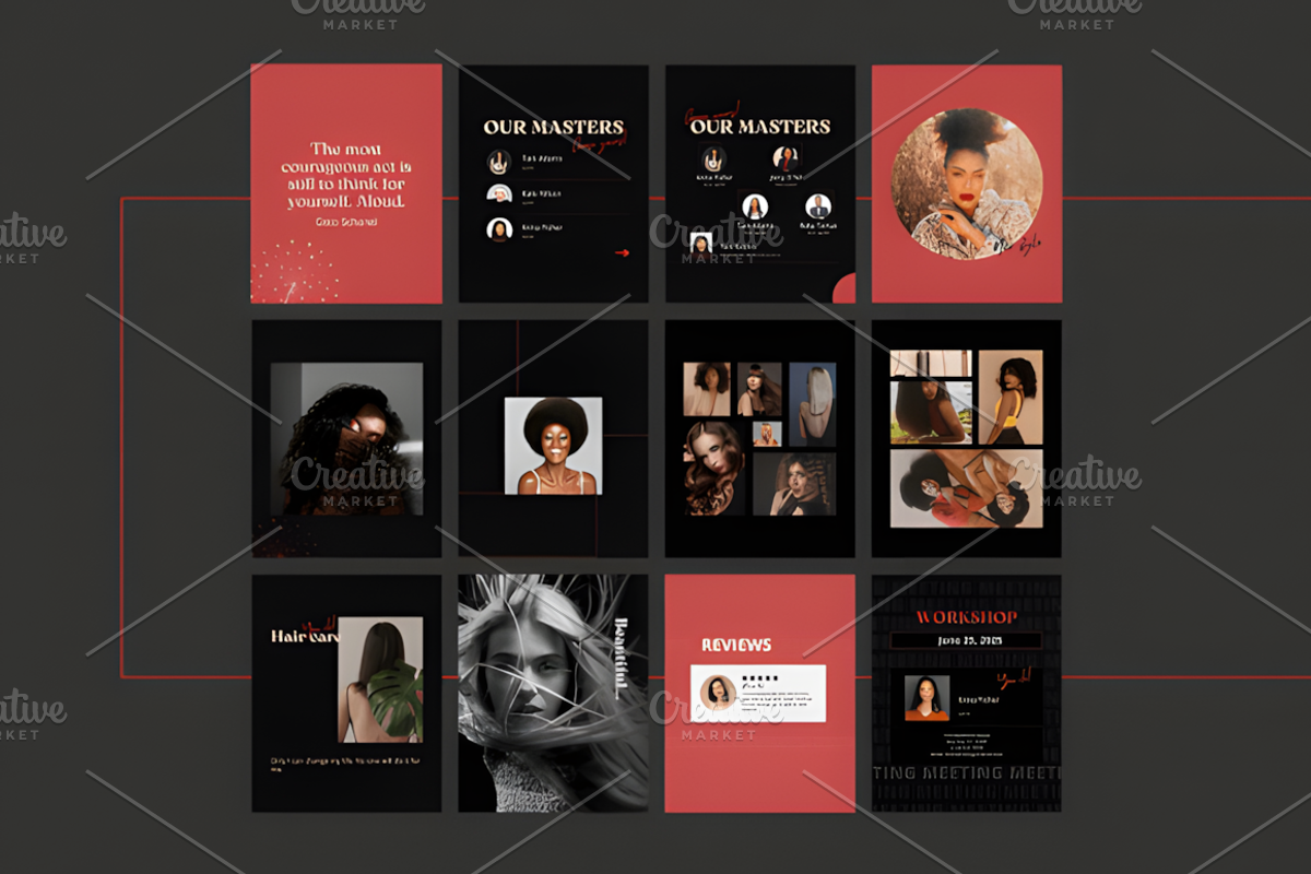 Professional Instagram Templates, a Social Media Template by Design Station (Photo 4 of 6)