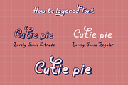 Lovely Sonia - Layered Script Font, a Handwritten Font by Attype (Thumbnail 6 of 8)