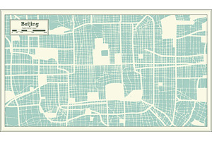 Beijing China City Map