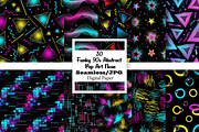 Funky 90s Abstract Pop Art Neon, a Pattern Graphic by Wow Magic (Thumbnail 1 of 3)