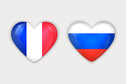 Glass Heart Flag Icons Set, an Icon by Alex Serada (Thumbnail 5 of 5)