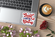Farmhouse 4th of July Sticker Bundle, a Pattern Graphic by Design's Dark (Thumbnail 2 of 10)