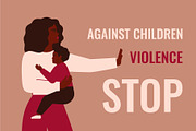Stop Violence Against Children, an Illustration by Mary Long (Thumbnail 1 of 4)