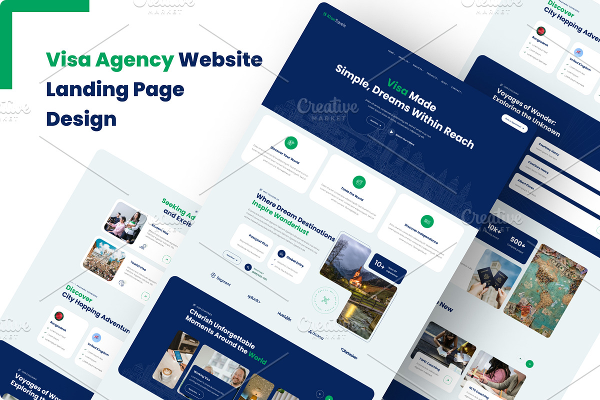 Visa Immigration Agency Landing Page, a Landing Page Template by DesignBox (Photo 1 of 3)