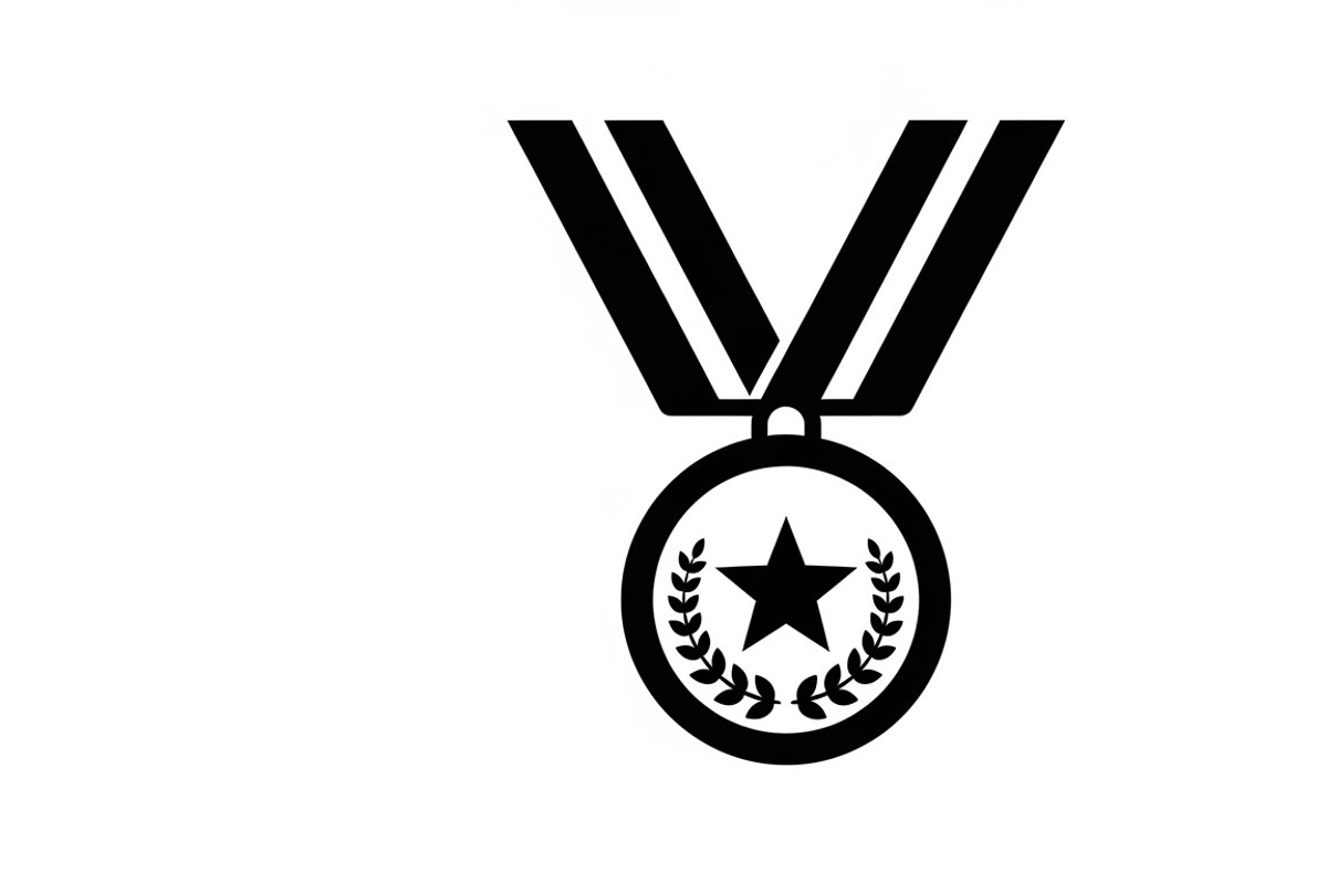 Modern medal icon vector logo design, an Illustration by Amazin_art (Photo 16 of 29)
