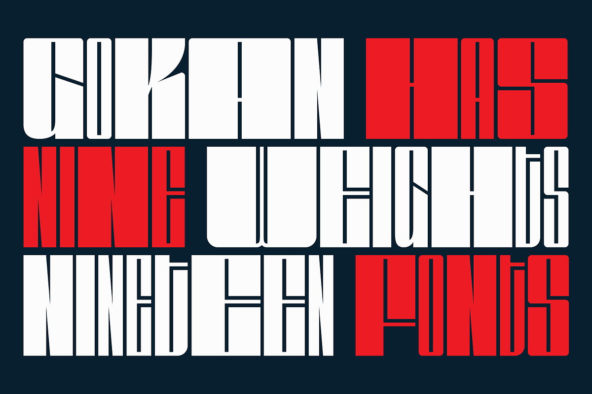 Gokan - Bold Variable Sans Serif, a Sans Serif Font by Valentino Vergan (Photo 2 of 16)