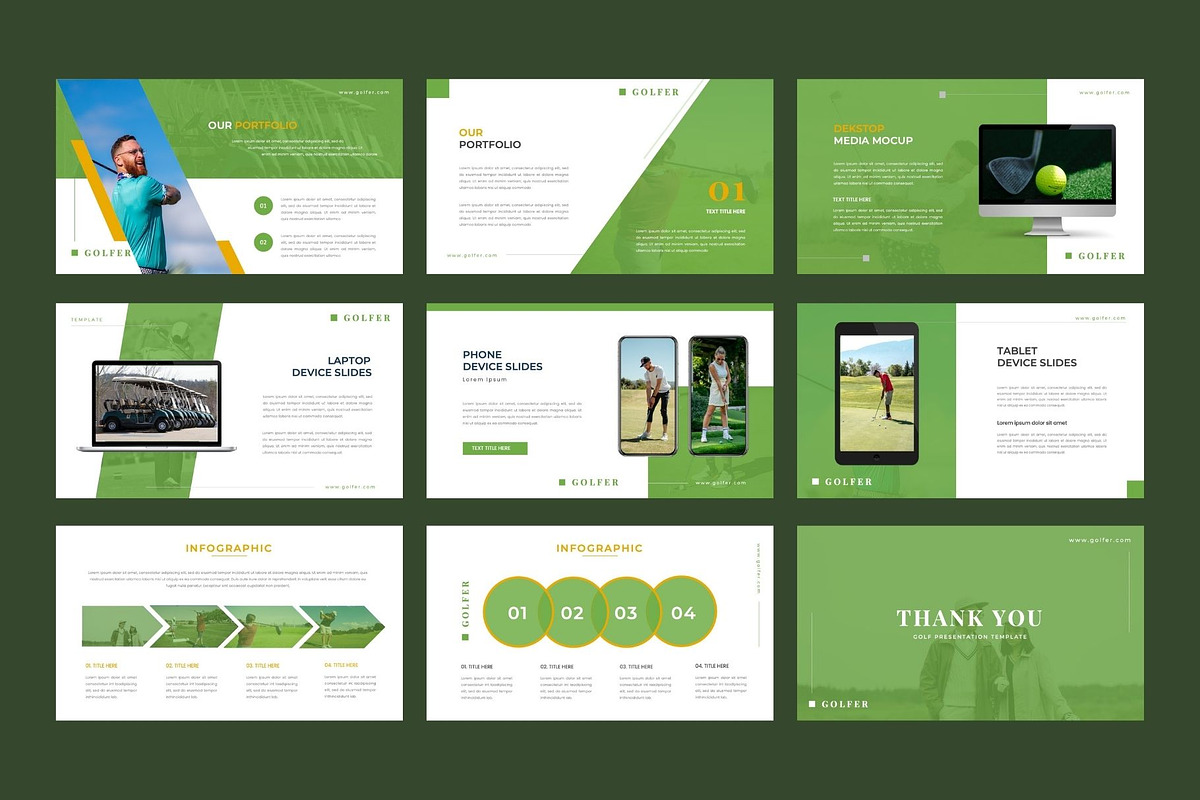 GOLFER  Golf Club Keynote Template, a Presentation Template by Rizki Herdian (Photo 5 of 5)