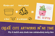 Procreate Plants & Pots Stamp Set, a Brush Add-On by PaperMoon (Thumbnail 3 of 10)