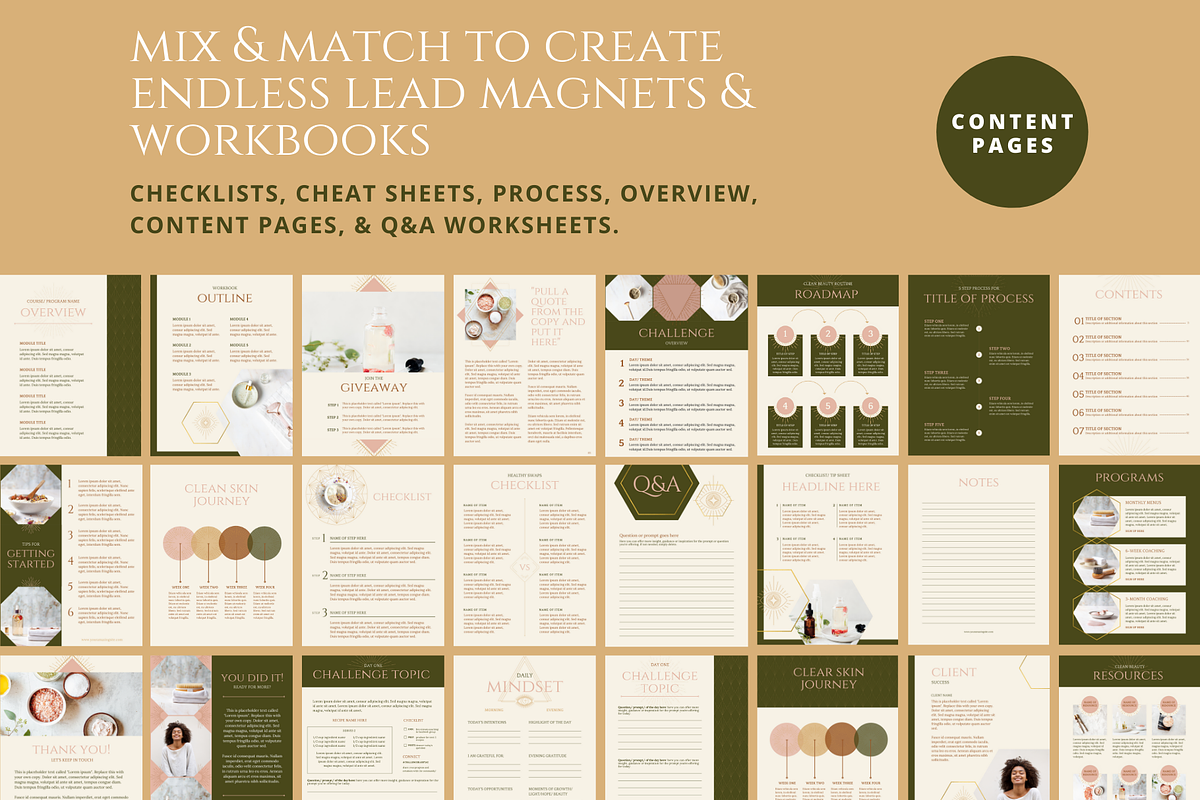 Spirituality & Mindfulness Templates, a Magazine Template by Brand Spanking You (Photo 5 of 25)