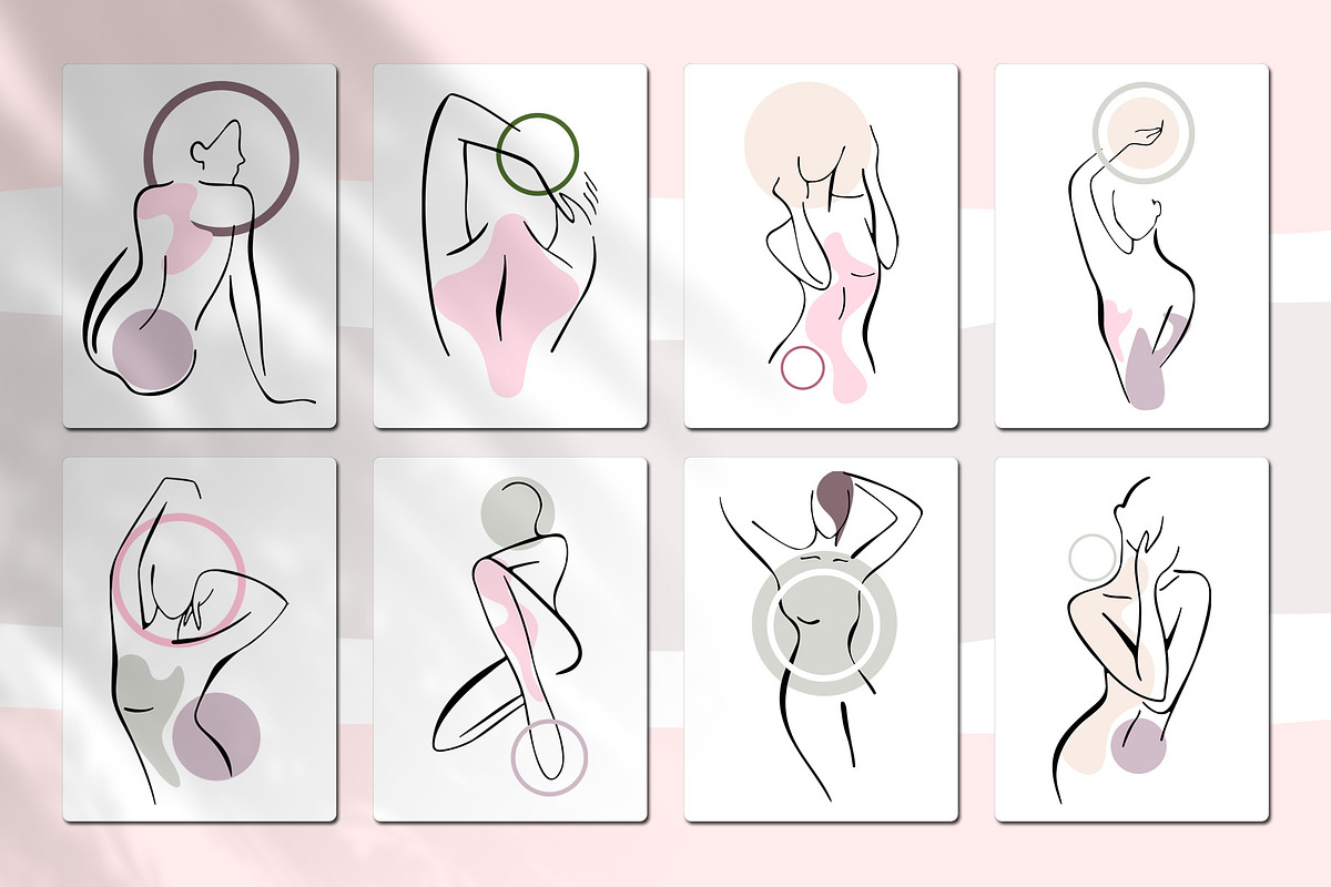 Female bodies and line art peonies, an Object Graphic by Vera●Suleimanova (Photo 4 of 17)