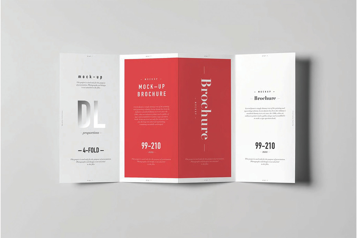 4xDL Brochure Mockup, an Advertising Mockup by DesignRushMarket (Photo 4 of 9)