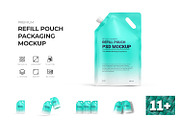 Refill Pouch Bag Mockup, a Packaging Mockup by Ram Studio LLC (Thumbnail 1 of 15)
