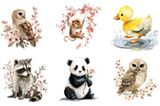 Whimsical Spring Animal Clipart, an Illustration by DreamArtGraphic (Thumbnail 4 of 4)