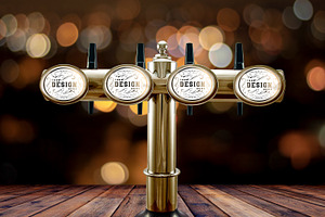 Beer Tap Label Mock-up #22