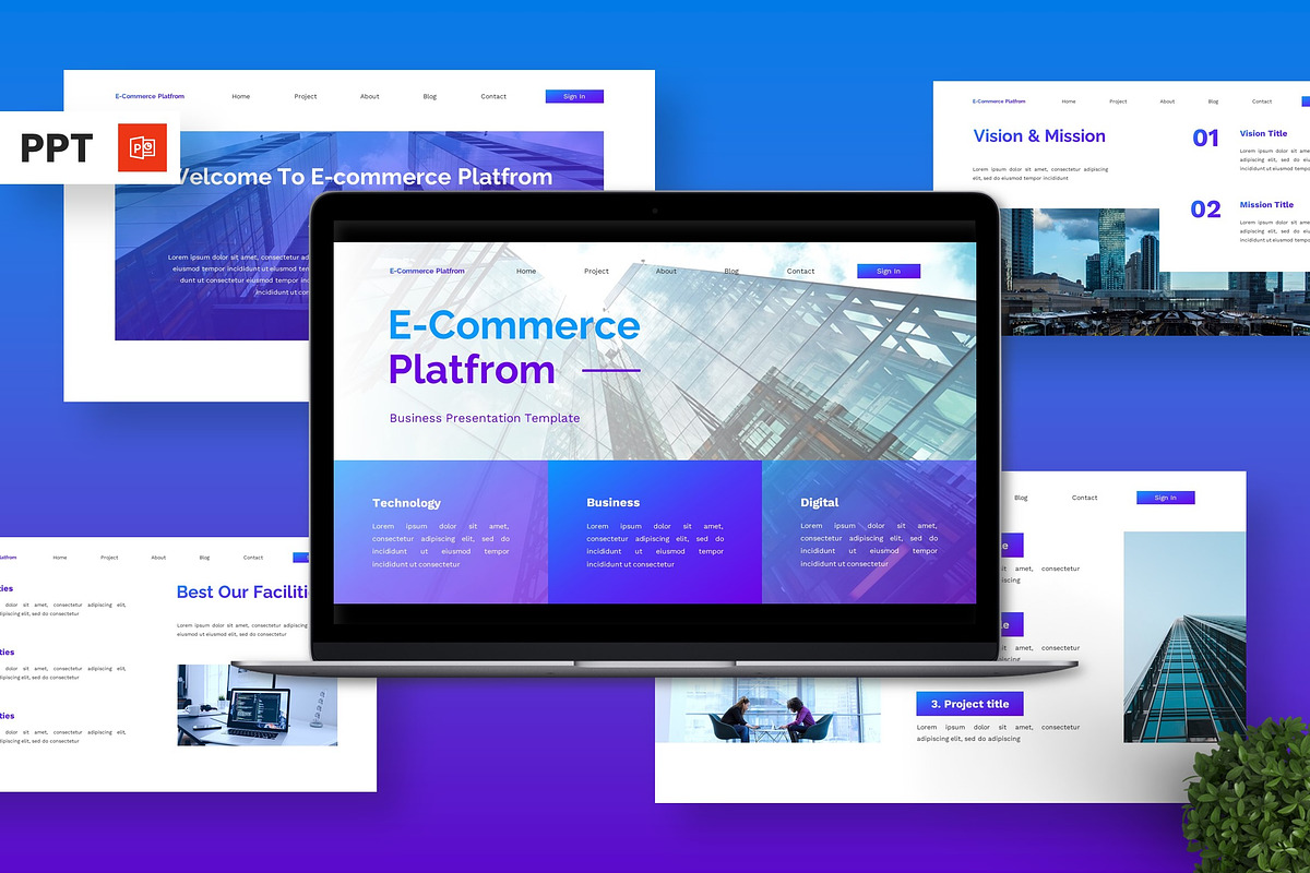 E-Commerce Platform - Business PPT