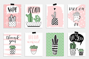 In love with cacti - house plant set, a Decorative Illustration by Artnis (Thumbnail 2 of 3)