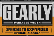 Gearly Variable, a Font by Goodwheel Studio (Thumbnail 1 of 8)