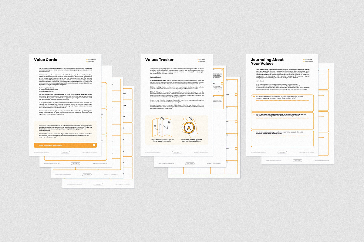 Finding Meaning & Purpose Toolkit, a Templates & Theme by AndrewPixel (Photo 14 of 14)