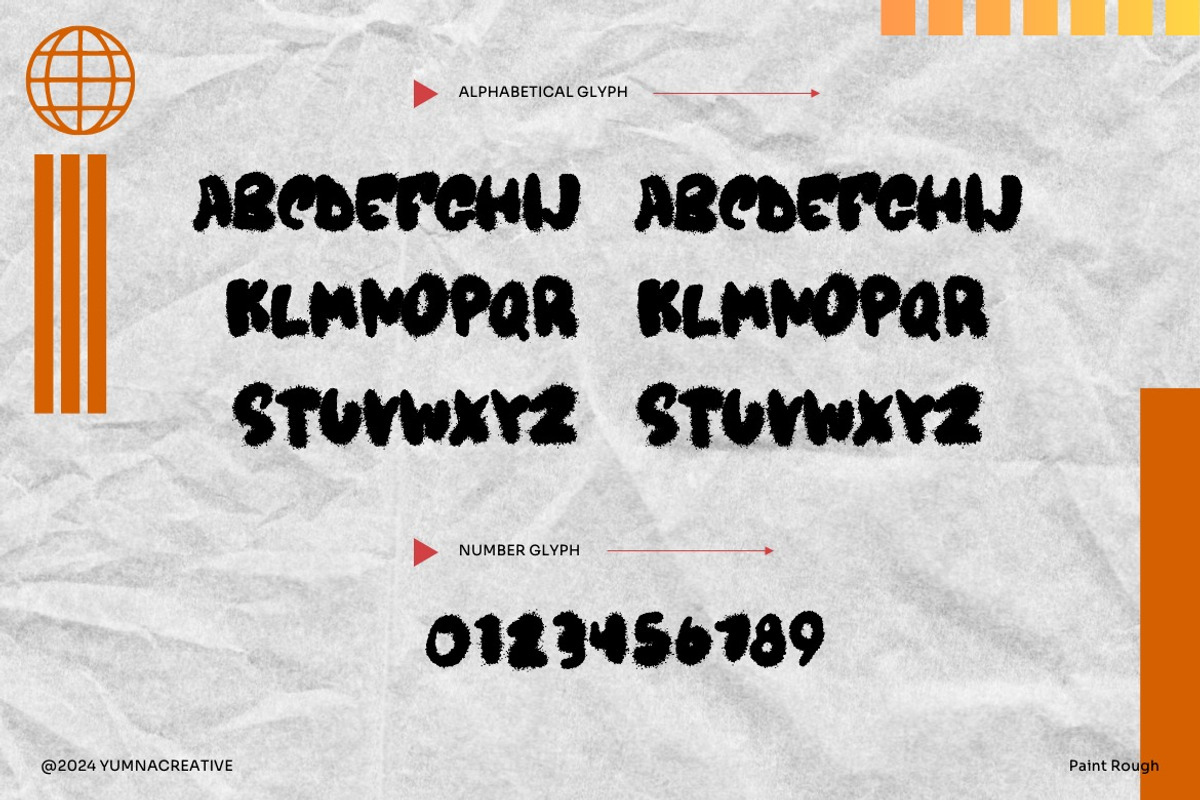 Paint Rough - Rough Brush Font, a Handwritten Font by Dhabee (Photo 3 of 10)