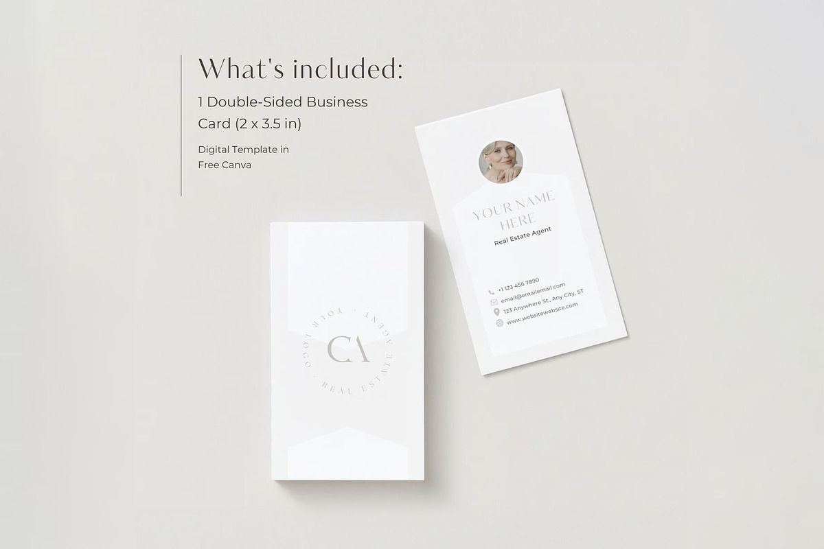 Real Estate Business Card Vertical, a Branding & Logo Template by EstateElements (Photo 2 of 8)