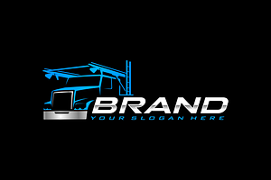Trucking logo template