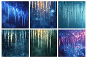 Frozen Icicles Digital Paper, an Illustration by RobertsArt (Thumbnail 4 of 7)