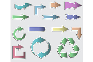 sticky collection arrows., an Object Illustration by piter.goskov