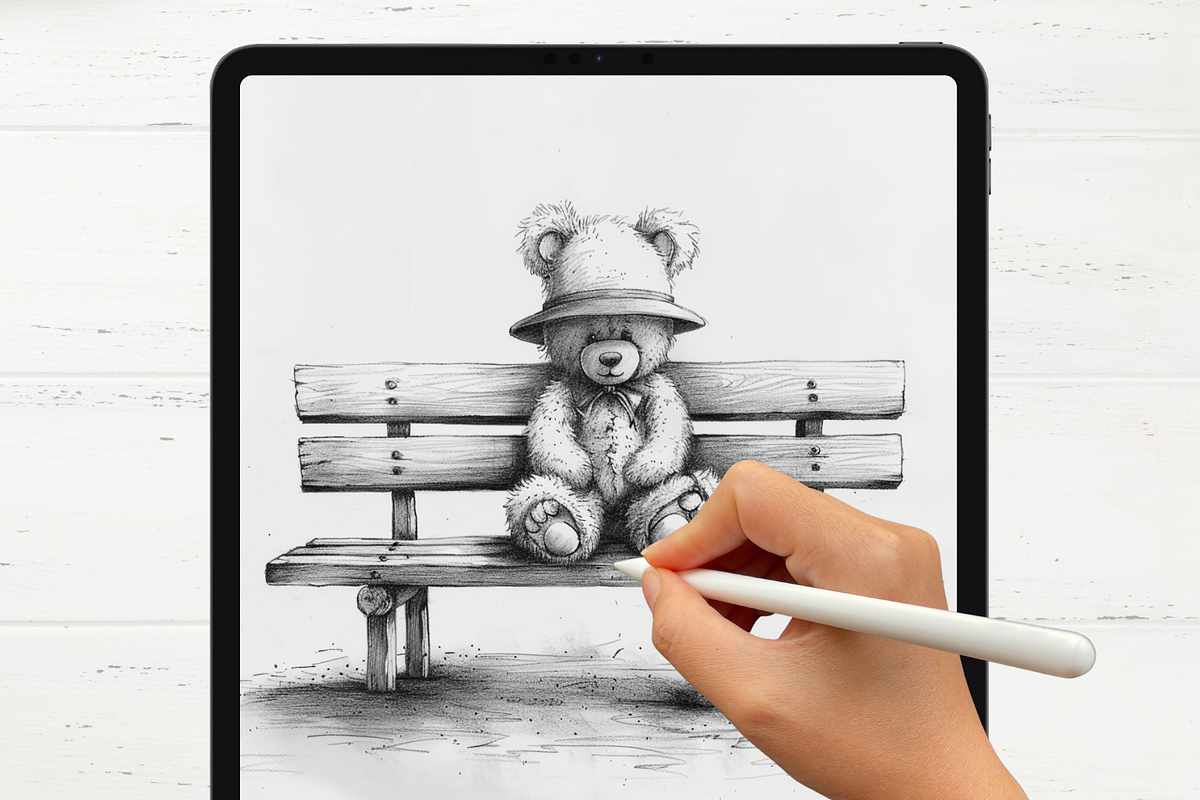 Pencil Sketch Procreate Brushes, a Brush Add-On by nikiartcorner (Photo 7 of 9)