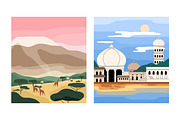 Nature landscapes, tea plantations, a Seasonal Illustration by PaperTrident (Thumbnail 3 of 4)