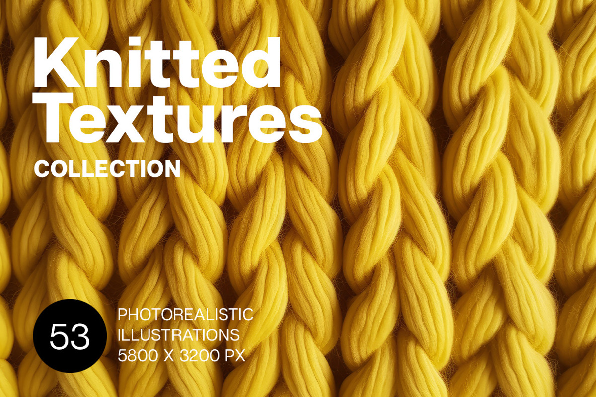 Knitted - 53 images, a Texture Illustration by Handmadefont (Photo 1 of 12)