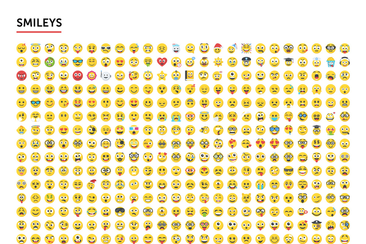 2500 Emoji Icons Bundle, an Emoji Icon by Vectors Market (Photo 2 of 5)