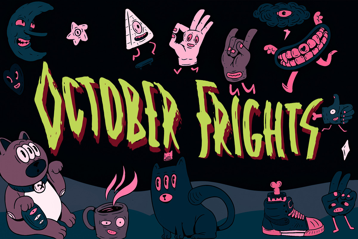 Zombies Ode – Halloween Brush Font, a Handwritten Font by Dm Studio (Photo 7 of 10)