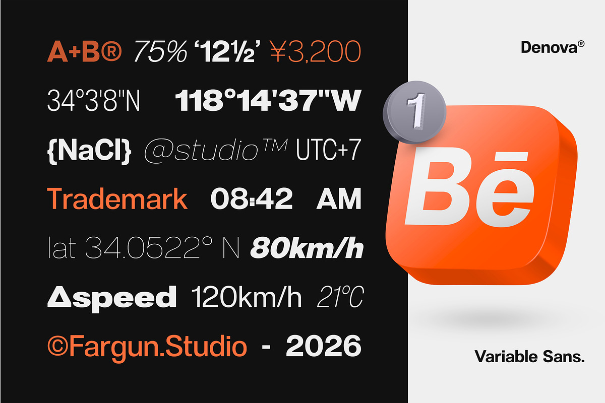 Denova - Variable Grotesk Sans, a Sans Serif Font by Fargun Studio (Photo 4 of 15)