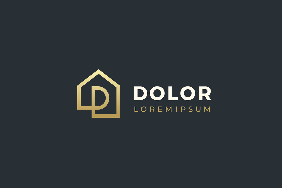 Letter D logo template., a Branding & Logo Template by lettett (Photo 1 of 2)