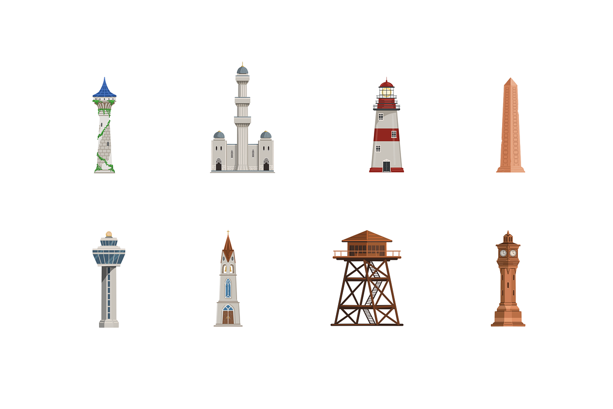 Tower Buildings, an Object Graphic by Deemak Daksina