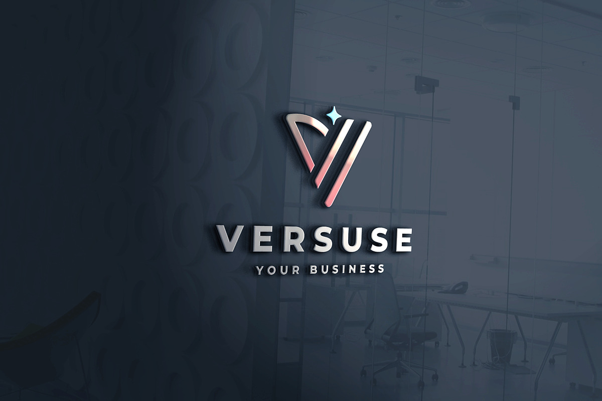 Versuse Abstract V Sparkle Logo, a Branding & Logo Template by Design_Planet (Photo 1 of 3)