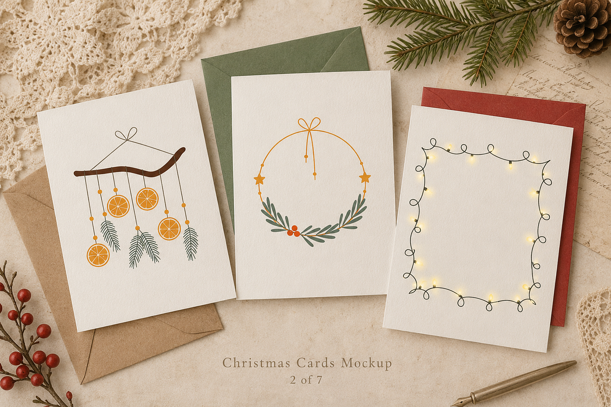 Christmas Decorations Illustrations, a Seasonal Illustration by Anna Studio (Photo 3 of 11)