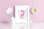 Kids Room Frame Mockups - Unicorn, a Product Mockup by Milan Mockup (Thumbnail 5 of 6)