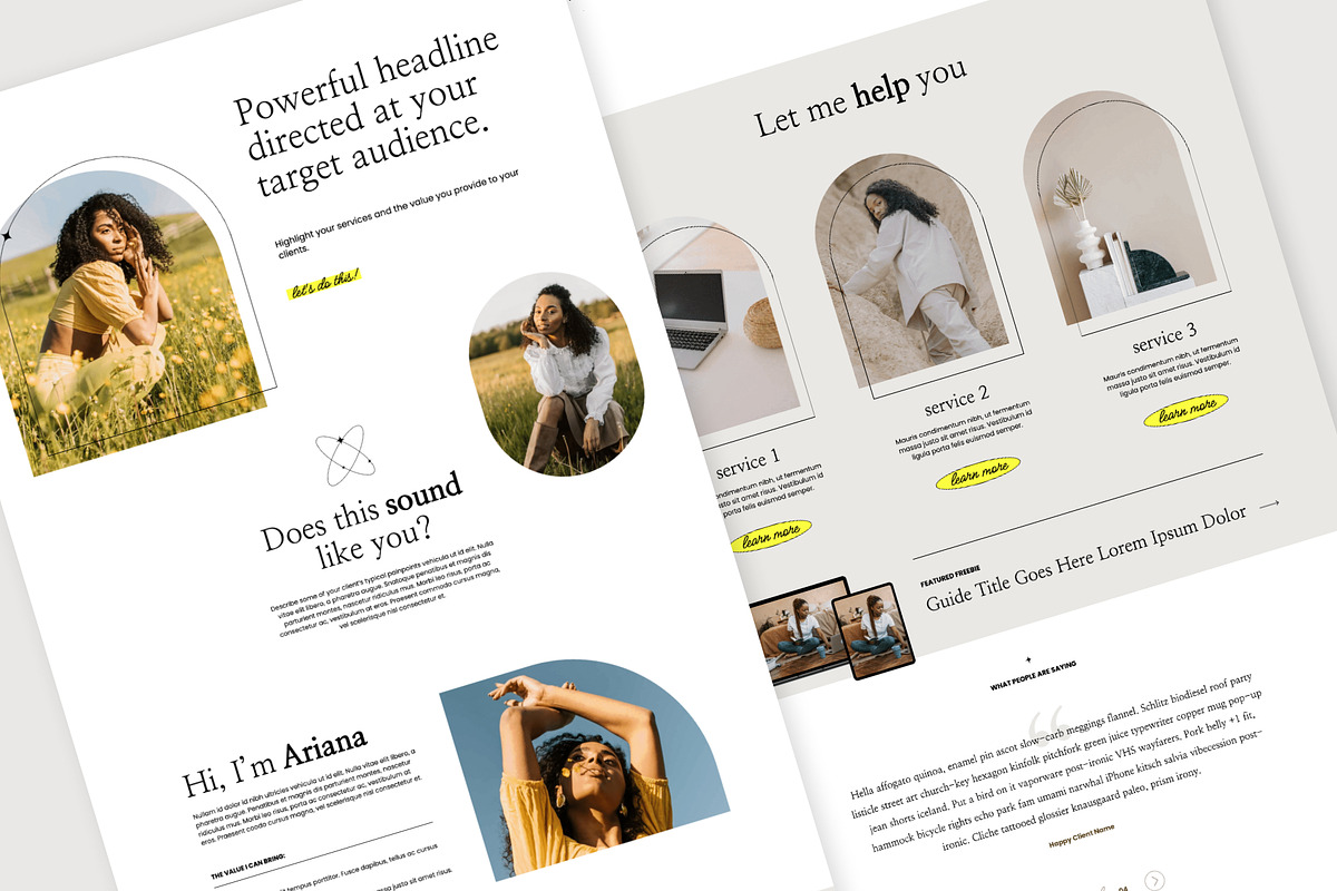 Showit Website Template - Boho, a Websites & App Template by Amanda Pena Design (Photo 2 of 7)