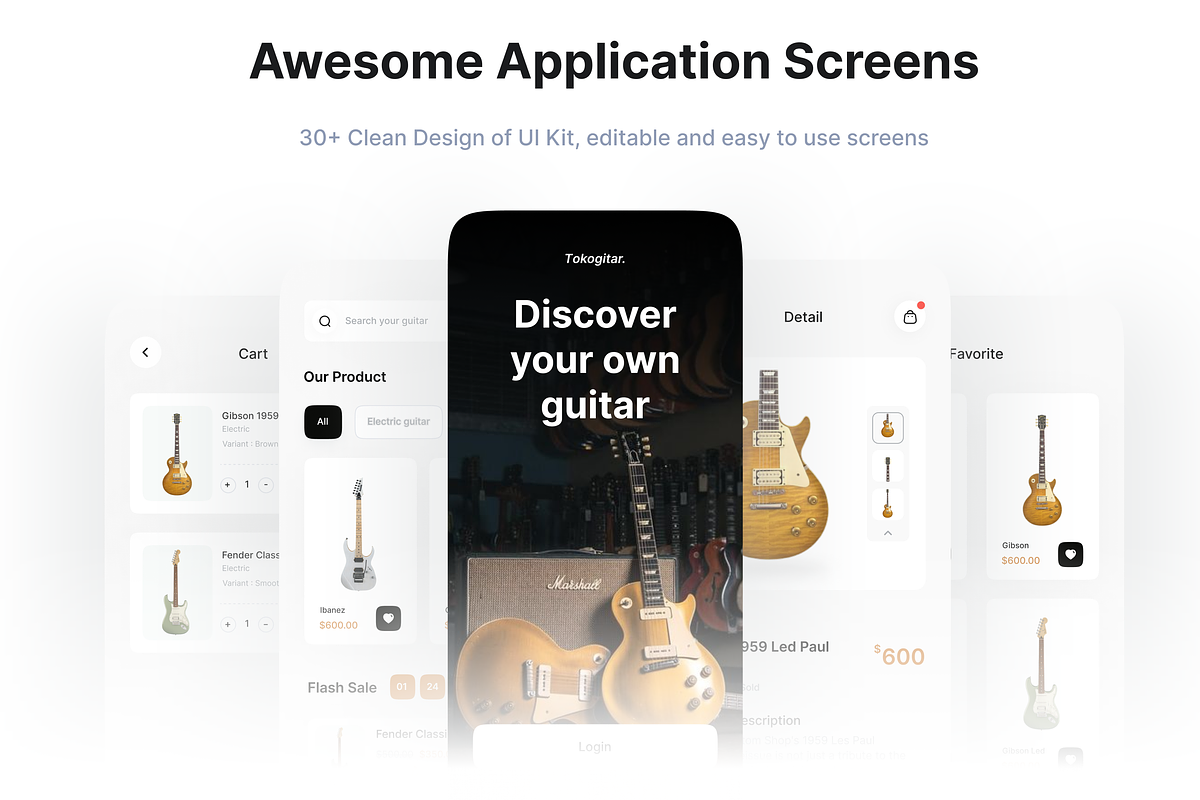 Tokogitar - E-commerce UI Kit Mobile, an UI Kit Template by Korsa Agency (Photo 3 of 6)