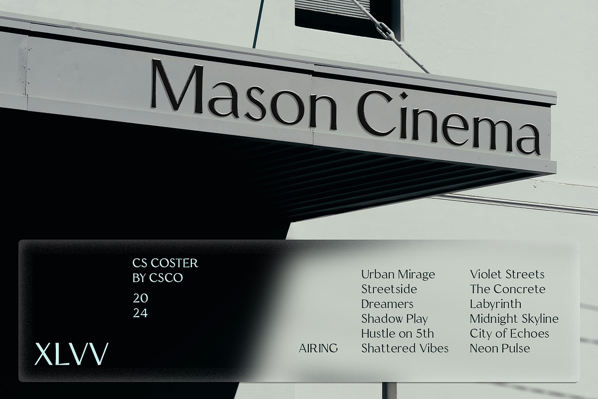CS Coster – Contemporary Font, a Sans Serif Font by Craft Supply Co. (Photo 3 of 8)