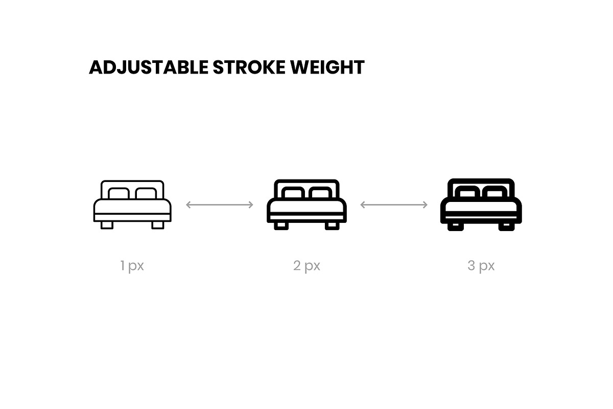 Hotel Line Icons, an Outline Icon by RudenkoArts (Photo 2 of 2)