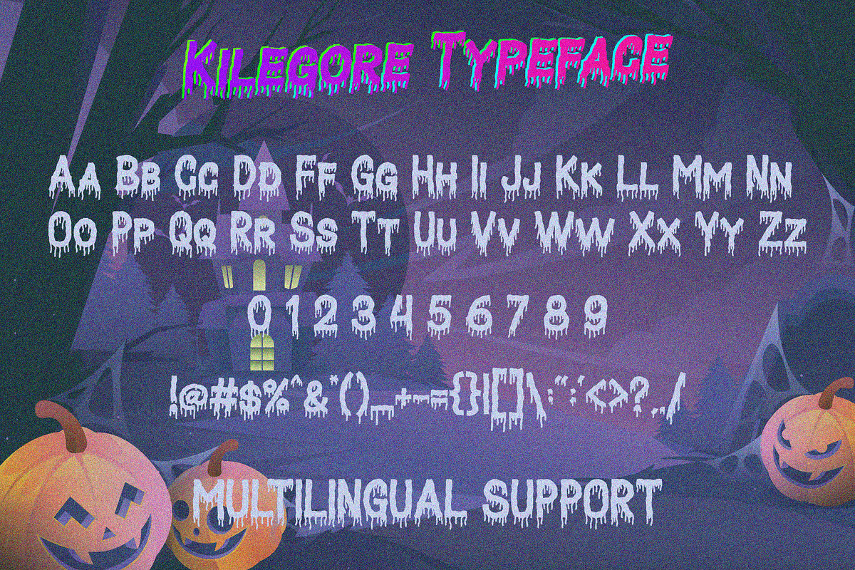 VT Kilegore - Scary Horror Font, a Sans Serif Font by ViactionType (Photo 7 of 8)