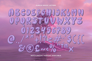 Purple Magic - 3D SVG Font