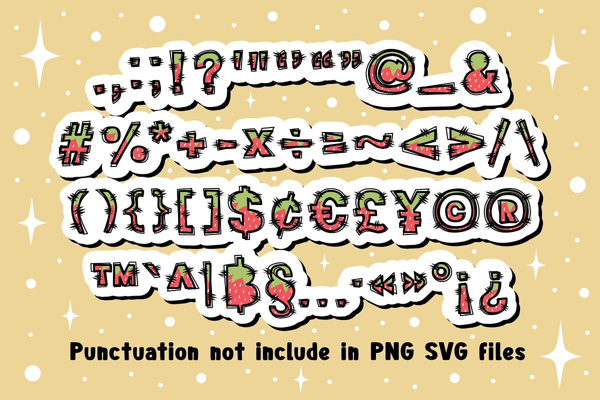 Strawberry OTF PNG SVG, a Symbol Font by DREAMs Soul G. (Photo 3 of 5)