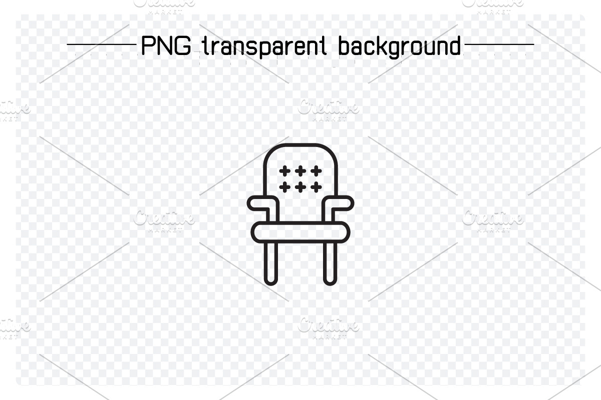 Chair Icons Line Illustration, an Outline Icon by Designfour (Photo 3 of 7)